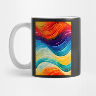 Rainbows Everywhere! Colorful abstract pattern #8 Mug